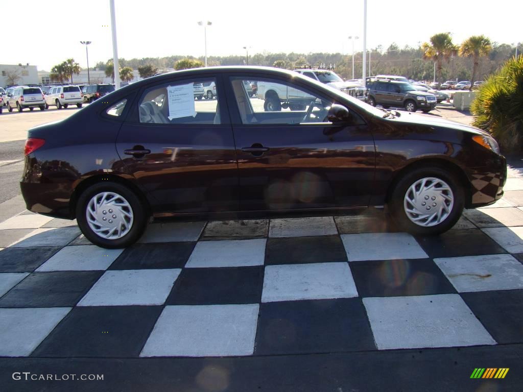 2009 Elantra SE Sedan - Purple Rain / Beige photo #6