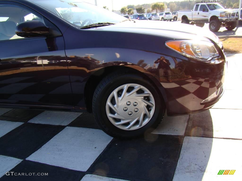 2009 Elantra SE Sedan - Purple Rain / Beige photo #27