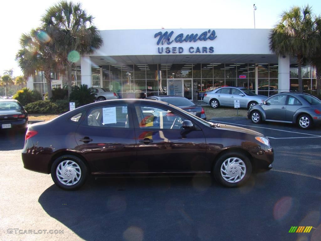 2009 Elantra SE Sedan - Purple Rain / Beige photo #37