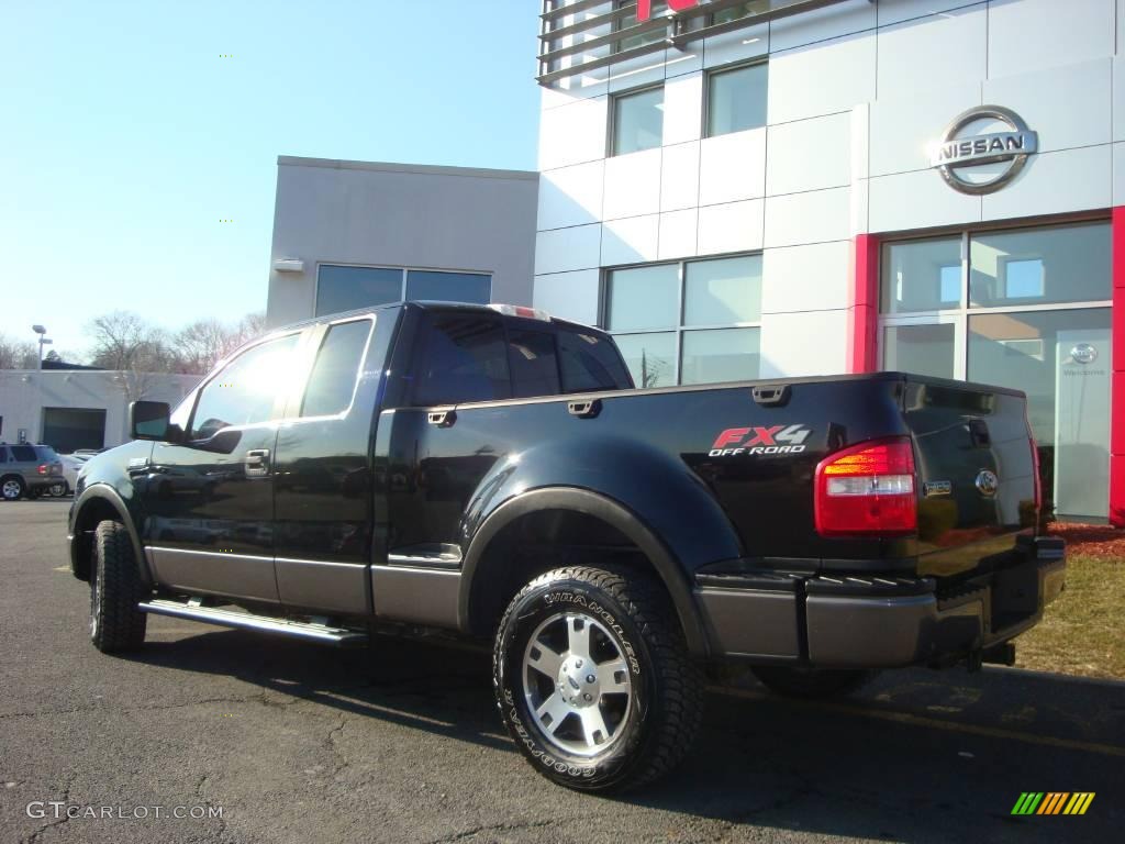 2006 F150 FX4 SuperCab 4x4 - Black / Black/Medium Flint photo #6