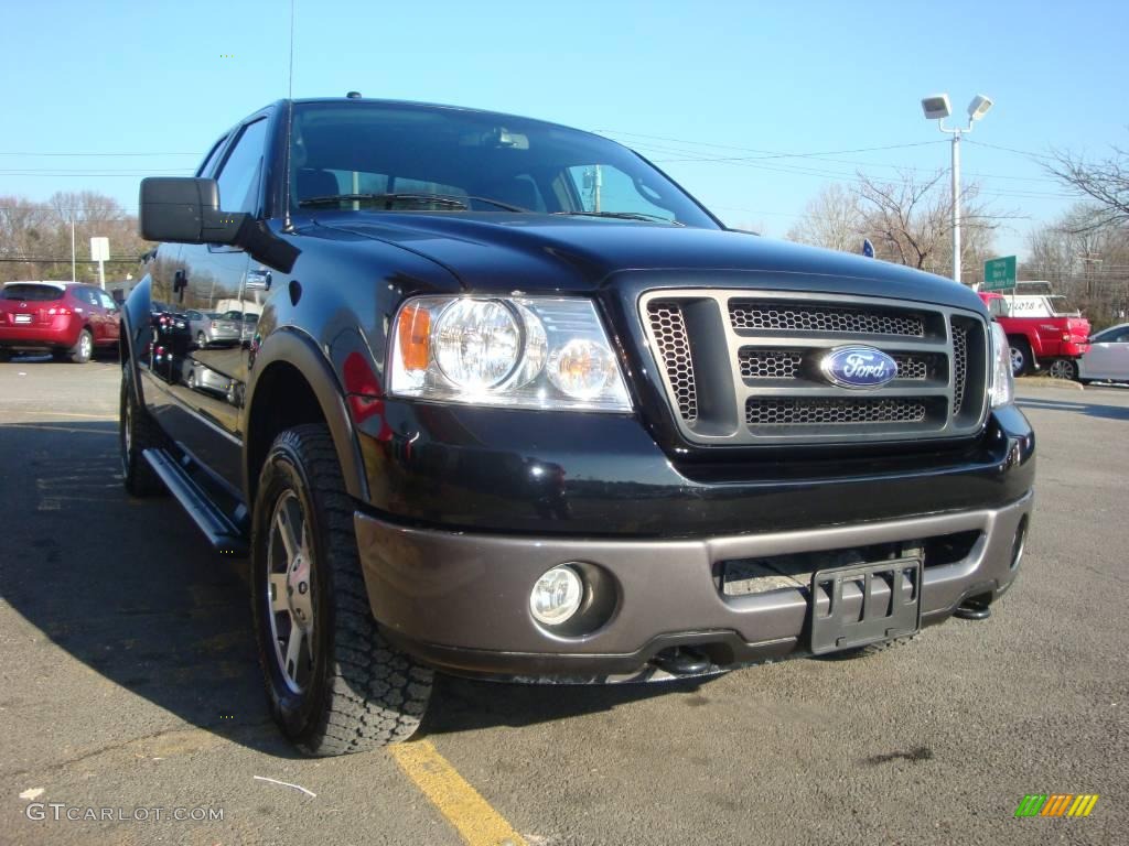 2006 F150 FX4 SuperCab 4x4 - Black / Black/Medium Flint photo #14