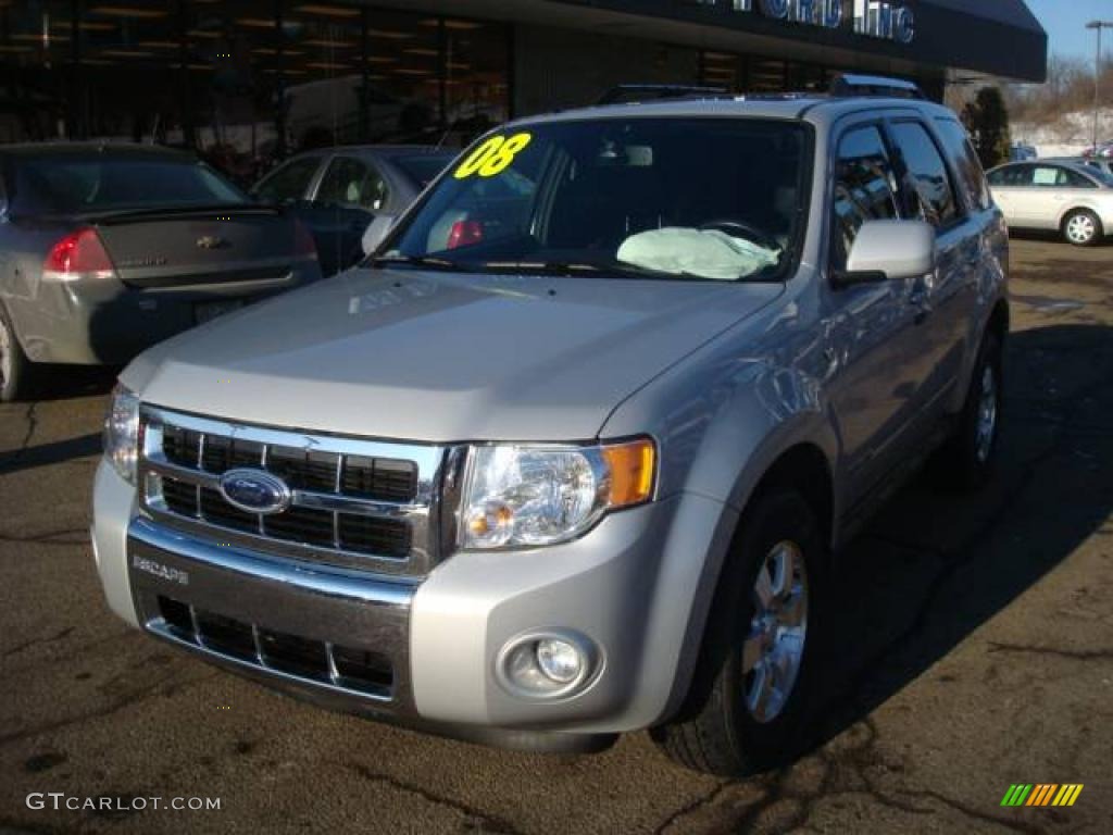 2008 Escape Limited 4WD - Silver Metallic / Charcoal photo #16