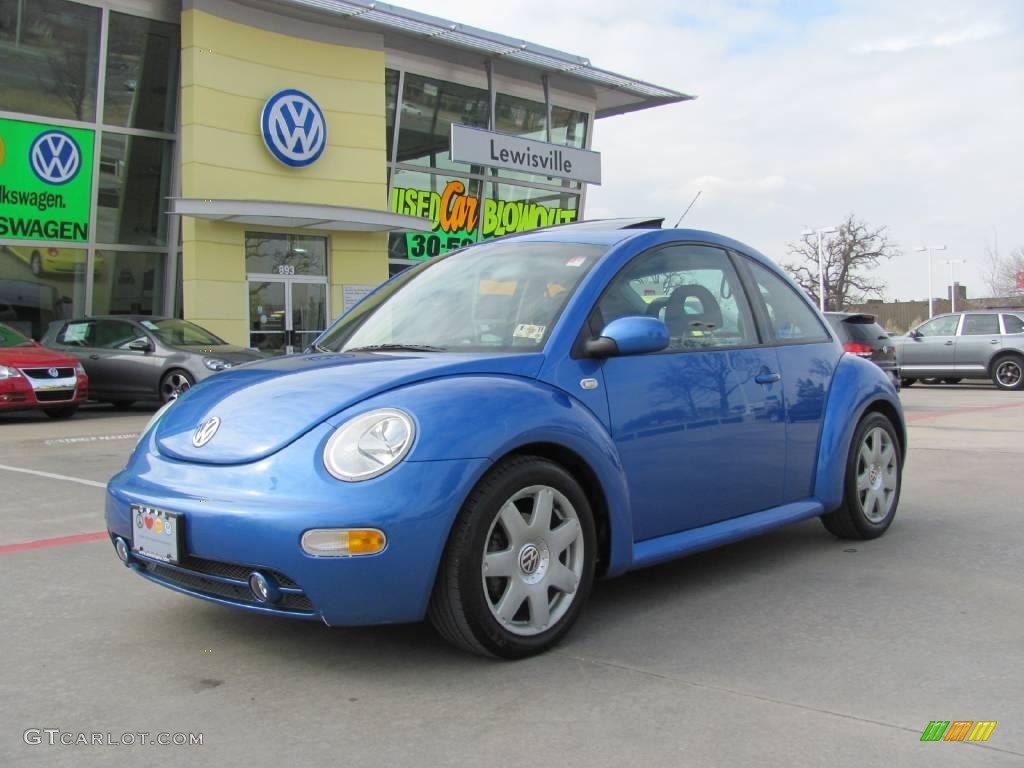 2001 New Beetle GLS 1.8T Coupe - Techno Blue Pearl / Black photo #1