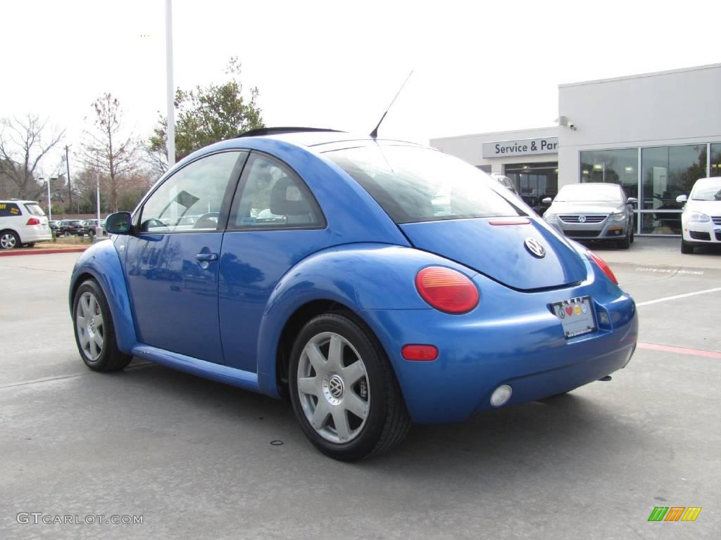 2001 New Beetle GLS 1.8T Coupe - Techno Blue Pearl / Black photo #3