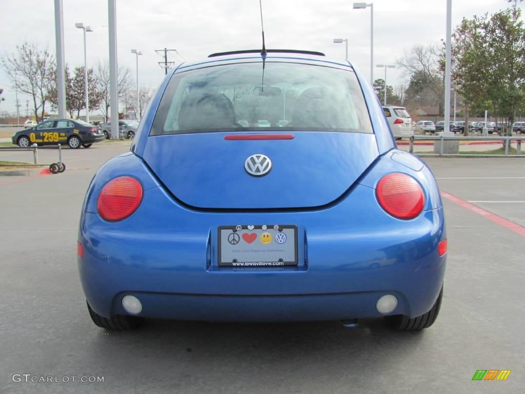 2001 New Beetle GLS 1.8T Coupe - Techno Blue Pearl / Black photo #4