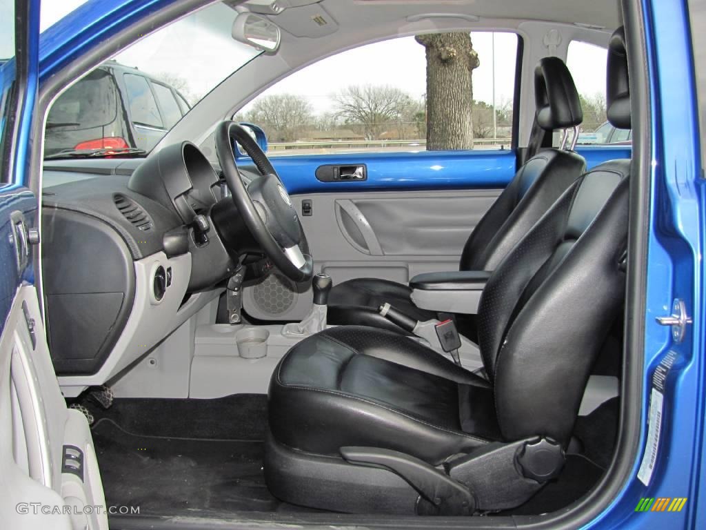 2001 New Beetle GLS 1.8T Coupe - Techno Blue Pearl / Black photo #9