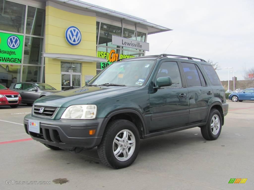 1999 CR-V EX 4WD - Clover Green Pearl / Charcoal photo #1