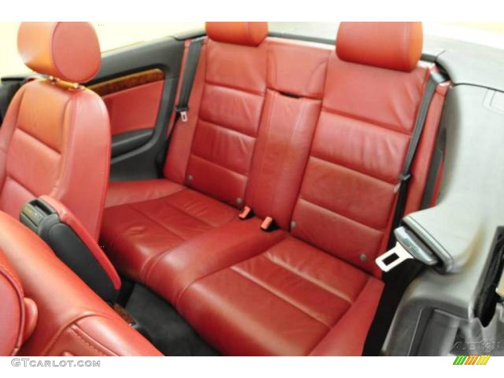 2004 A4 3.0 Cabriolet - Light Silver Metallic / Red photo #9