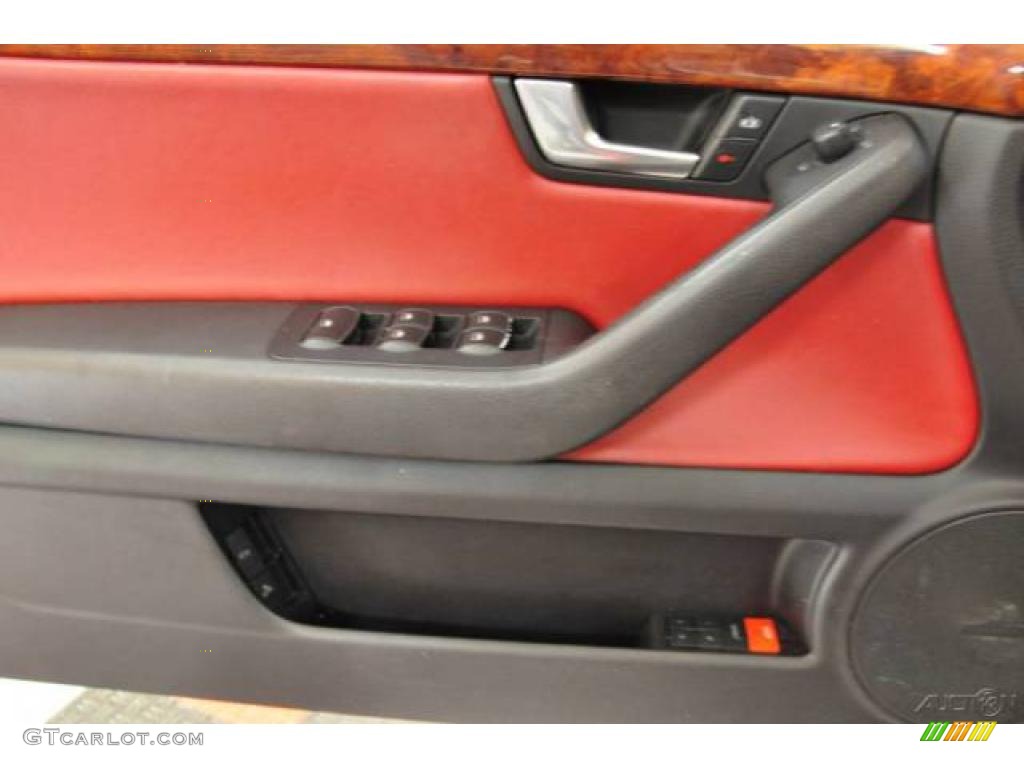 2004 A4 3.0 Cabriolet - Light Silver Metallic / Red photo #13