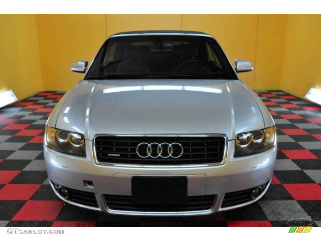 2004 A4 3.0 Cabriolet - Light Silver Metallic / Red photo #14