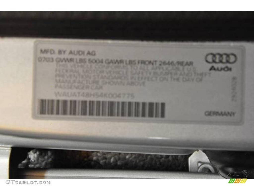 2004 A4 3.0 Cabriolet - Light Silver Metallic / Red photo #19