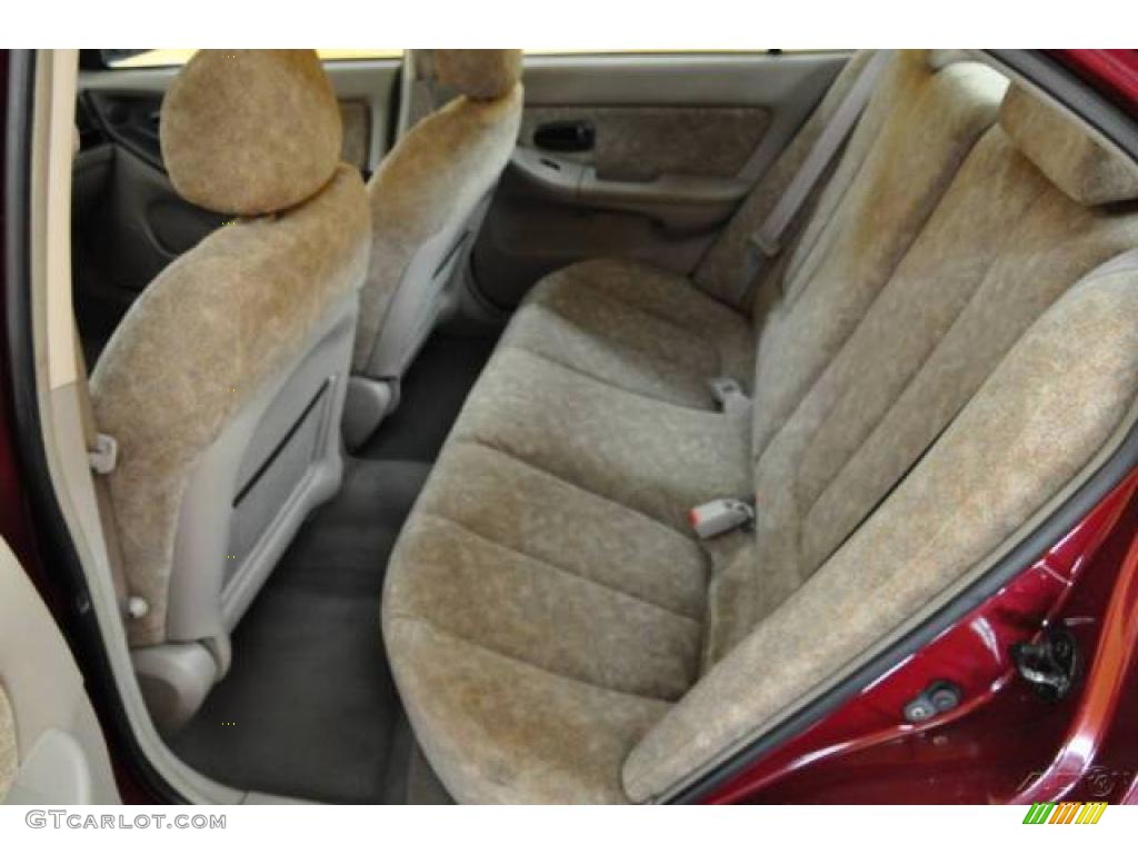 2001 Elantra GLS - Cranberry / Beige photo #9