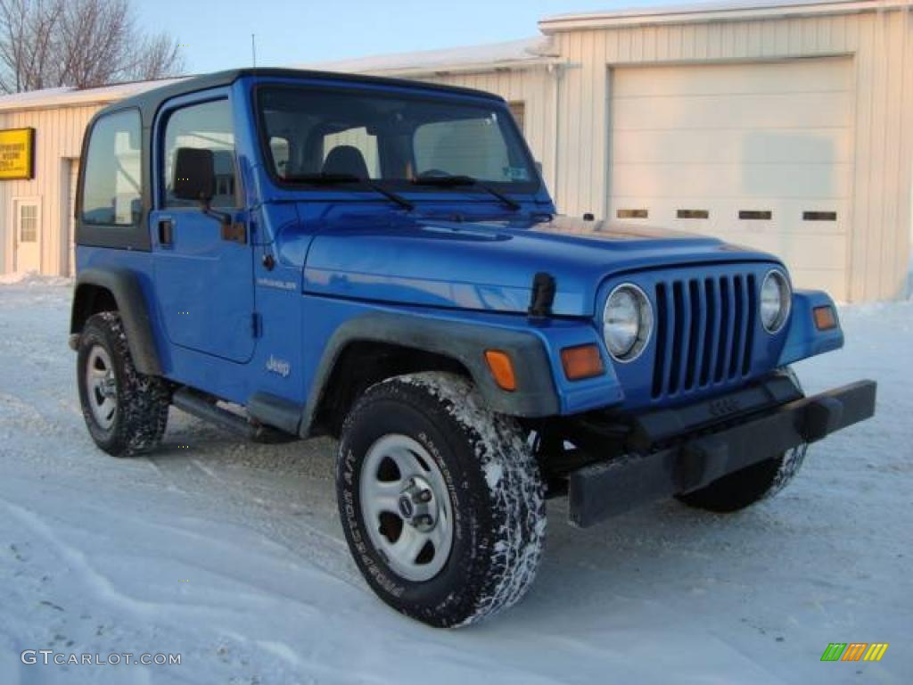 1999 Wrangler SE 4x4 - Intense Blue  Pearlcoat / Agate photo #2