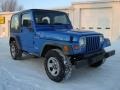 1999 Intense Blue  Pearlcoat Jeep Wrangler SE 4x4  photo #2