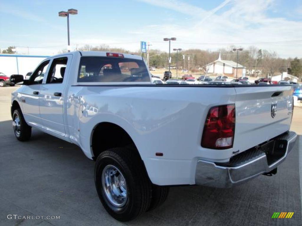 2010 Ram 3500 ST Crew Cab 4x4 Dually - Bright White / Dark Slate/Medium Graystone photo #5