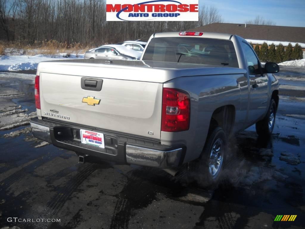 2008 Silverado 1500 Work Truck Regular Cab - Silver Birch Metallic / Dark Titanium photo #3