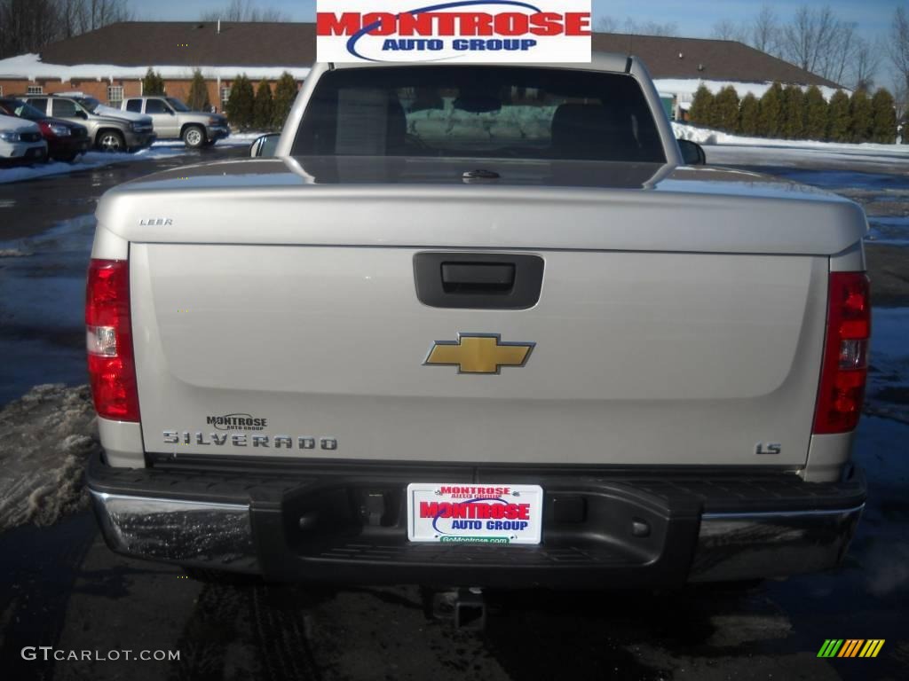 2008 Silverado 1500 Work Truck Regular Cab - Silver Birch Metallic / Dark Titanium photo #4