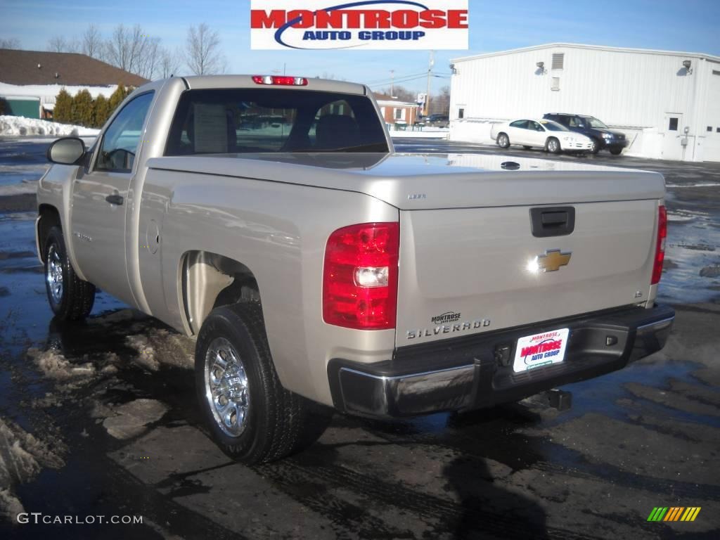 2008 Silverado 1500 Work Truck Regular Cab - Silver Birch Metallic / Dark Titanium photo #5