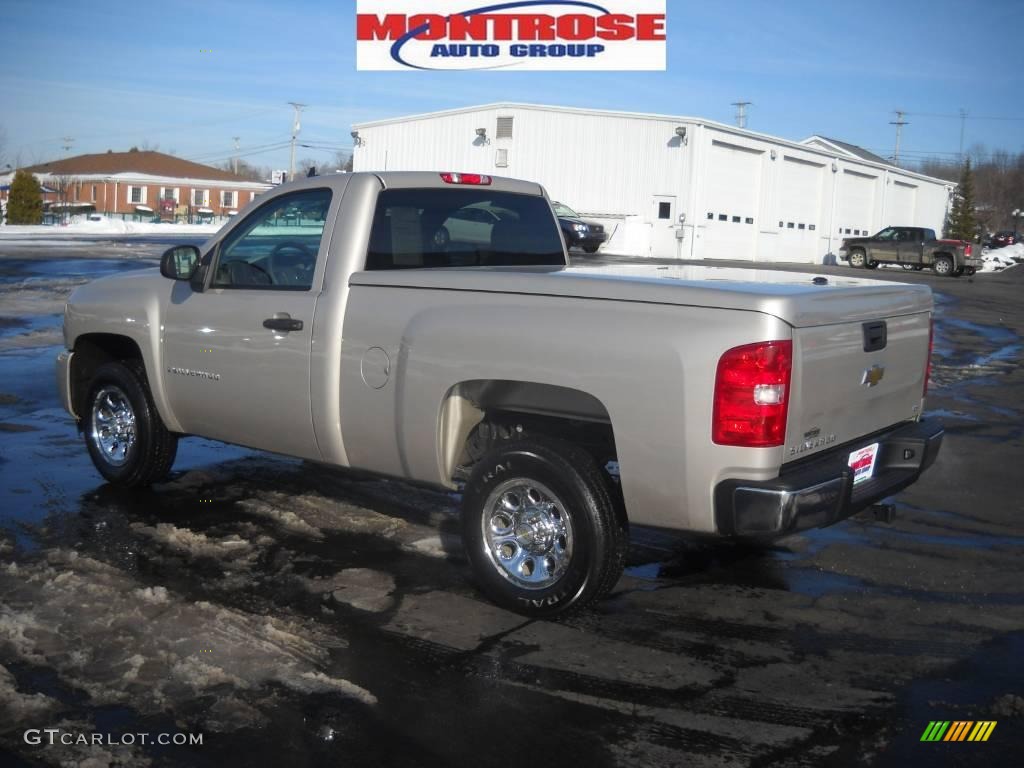 2008 Silverado 1500 Work Truck Regular Cab - Silver Birch Metallic / Dark Titanium photo #6