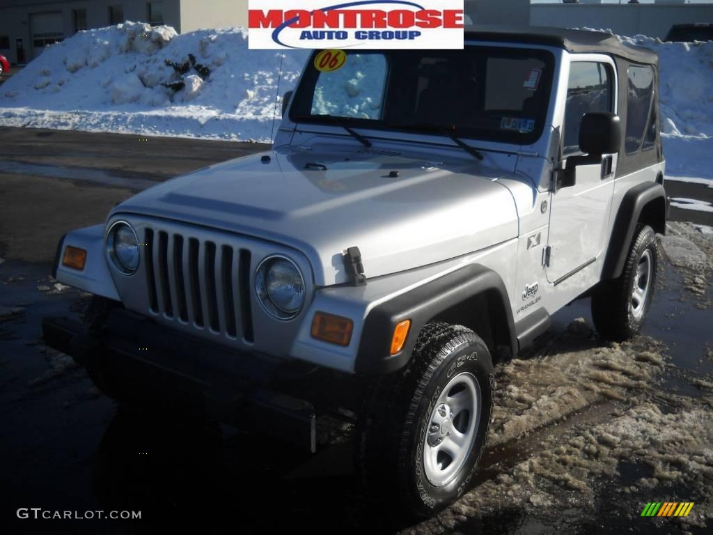 2006 Wrangler X 4x4 - Bright Silver Metallic / Dark Slate Gray photo #22