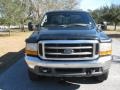 1999 Dark Hunter Green Metallic Ford F250 Super Duty XLT Crew Cab 4x4  photo #2