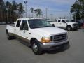 2000 Oxford White Ford F350 Super Duty Lariat Crew Cab Dually  photo #3