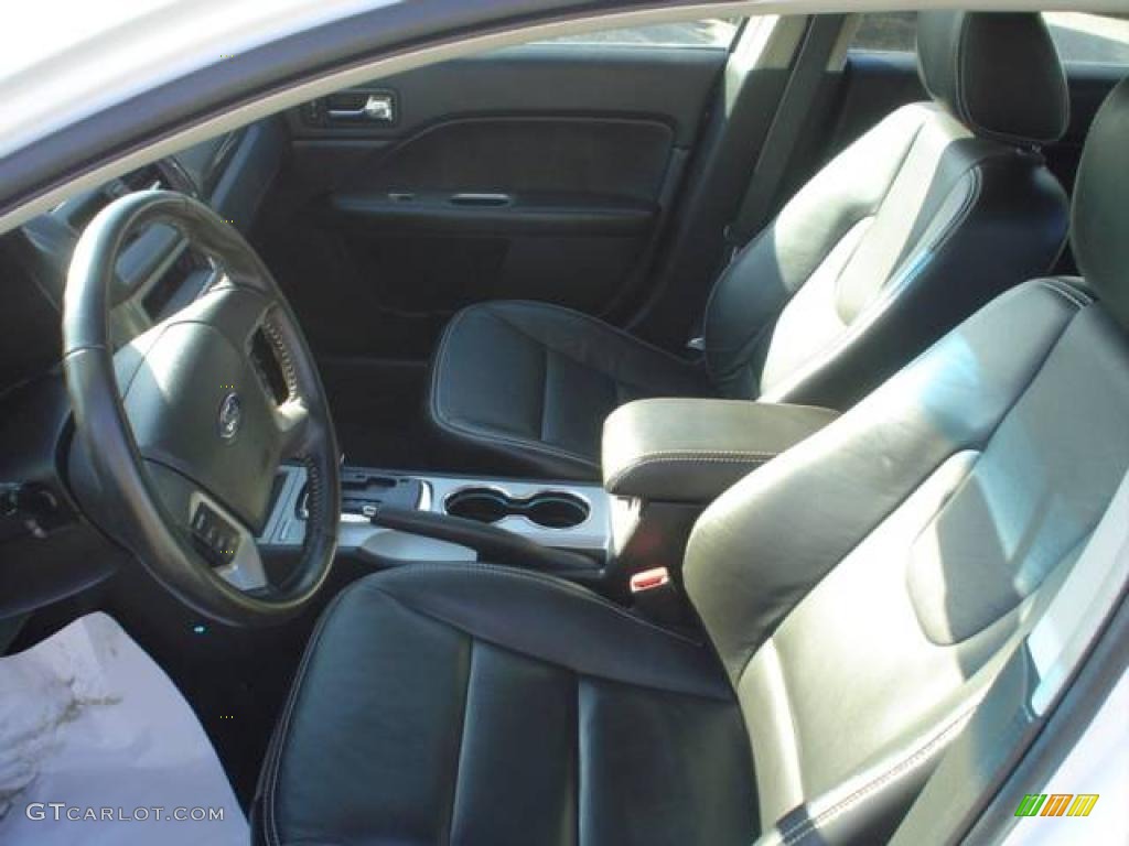 2010 Fusion SEL V6 - White Suede / Charcoal Black photo #21