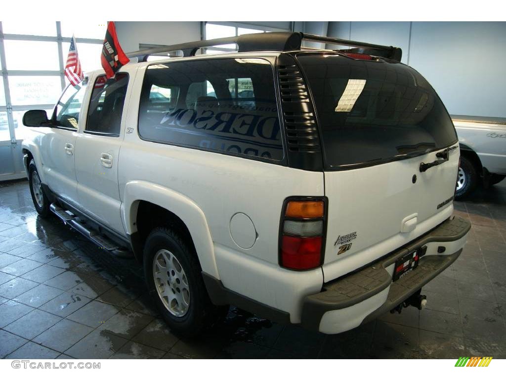 2004 Suburban 1500 Z71 4x4 - Summit White / Tan/Neutral photo #4