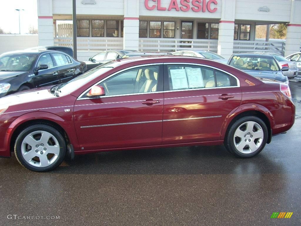 2008 Aura XE - Red Jewel / Tan photo #2