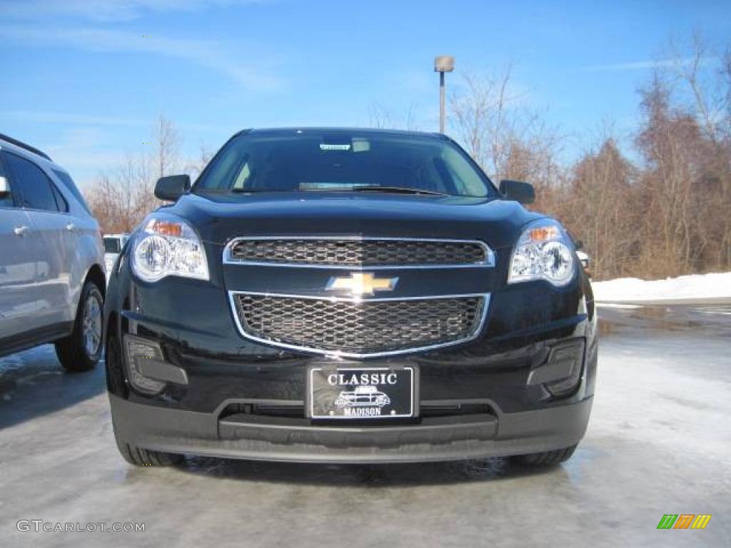 2010 Equinox LS AWD - Black / Jet Black/Light Titanium photo #2