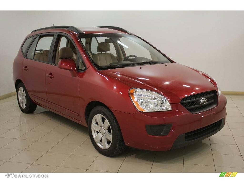 2008 Rondo LX V6 - Volcanic Red / Beige photo #1