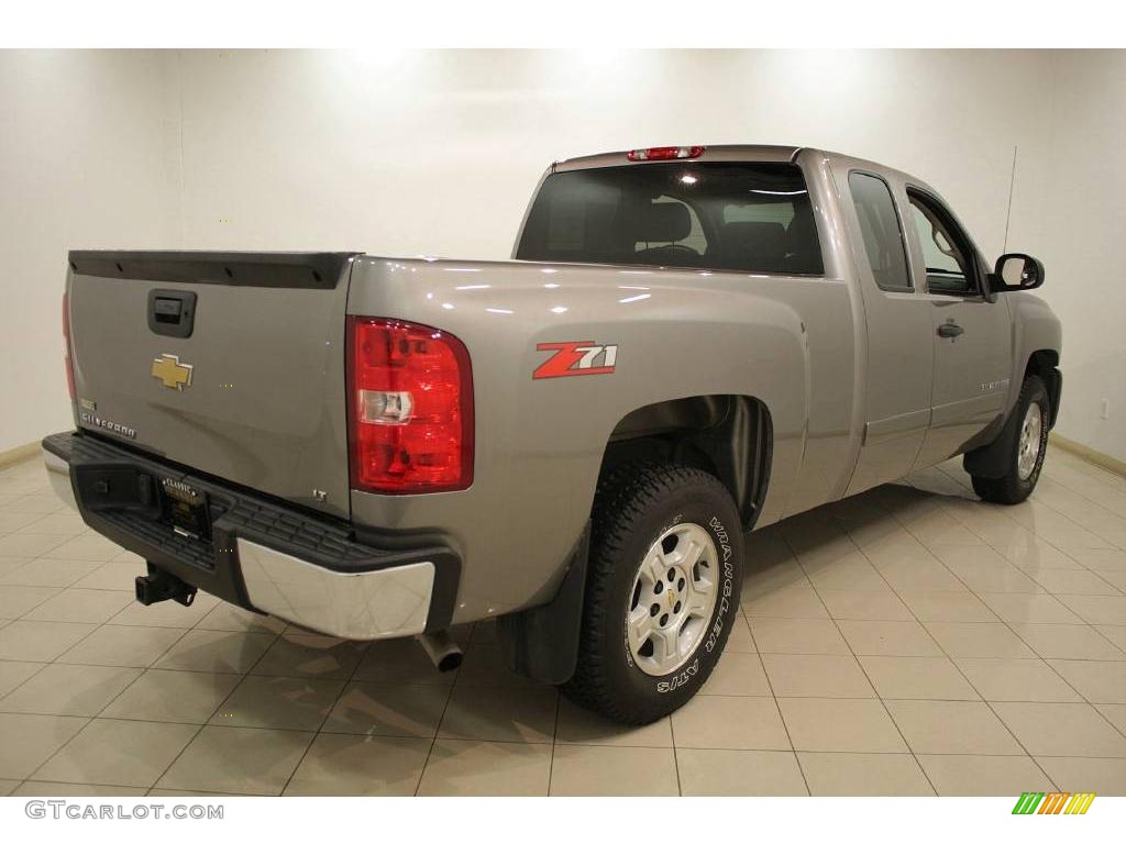 2008 Silverado 1500 LT Extended Cab - Graystone Metallic / Light Titanium/Ebony Accents photo #6