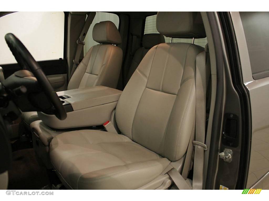 2008 Silverado 1500 LT Extended Cab - Graystone Metallic / Light Titanium/Ebony Accents photo #8