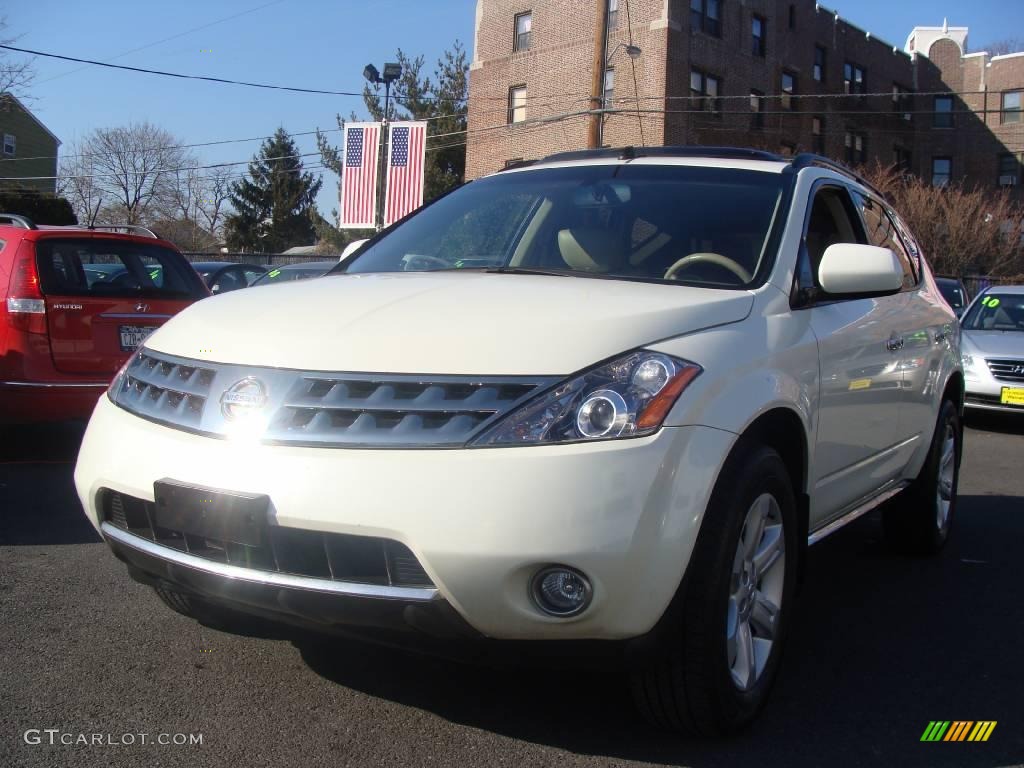 2006 Murano SL AWD - Pearl White / Cafe Latte photo #1