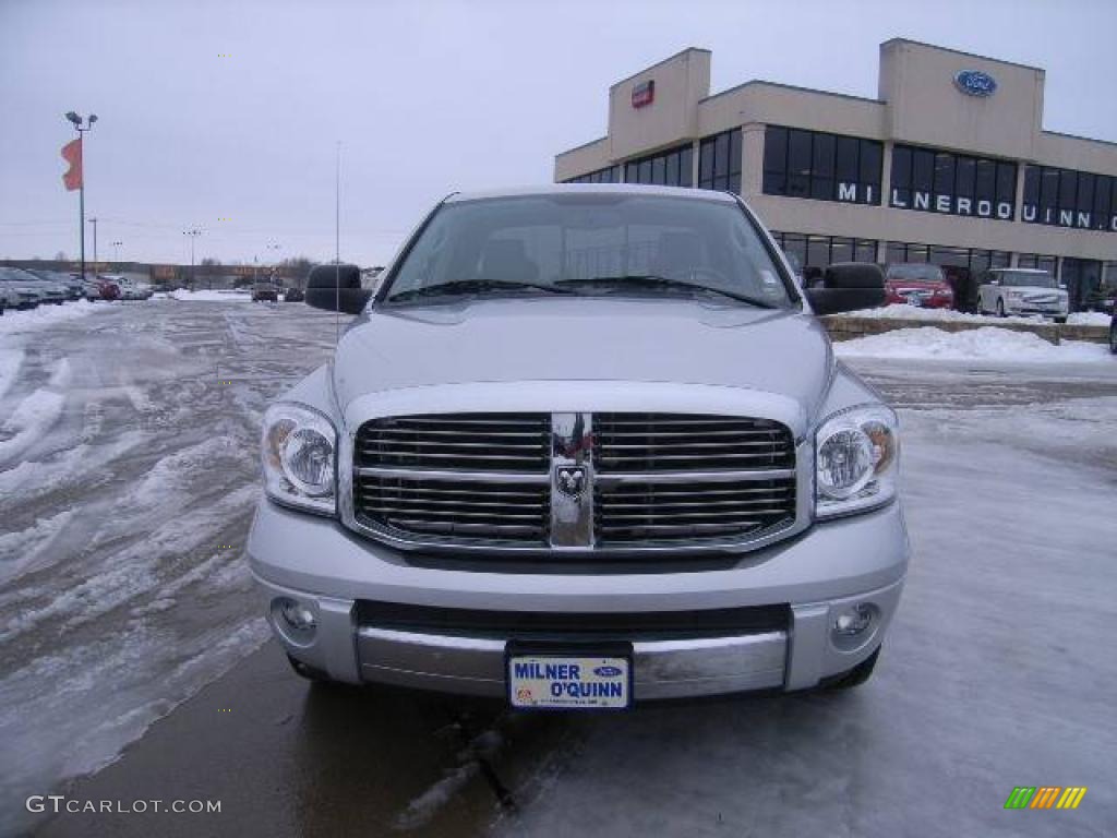 2007 Ram 1500 Laramie Quad Cab - Bright Silver Metallic / Medium Slate Gray photo #8