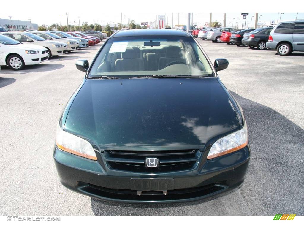 1999 Accord LX Sedan - Dark Emerald Pearl / Tan photo #3