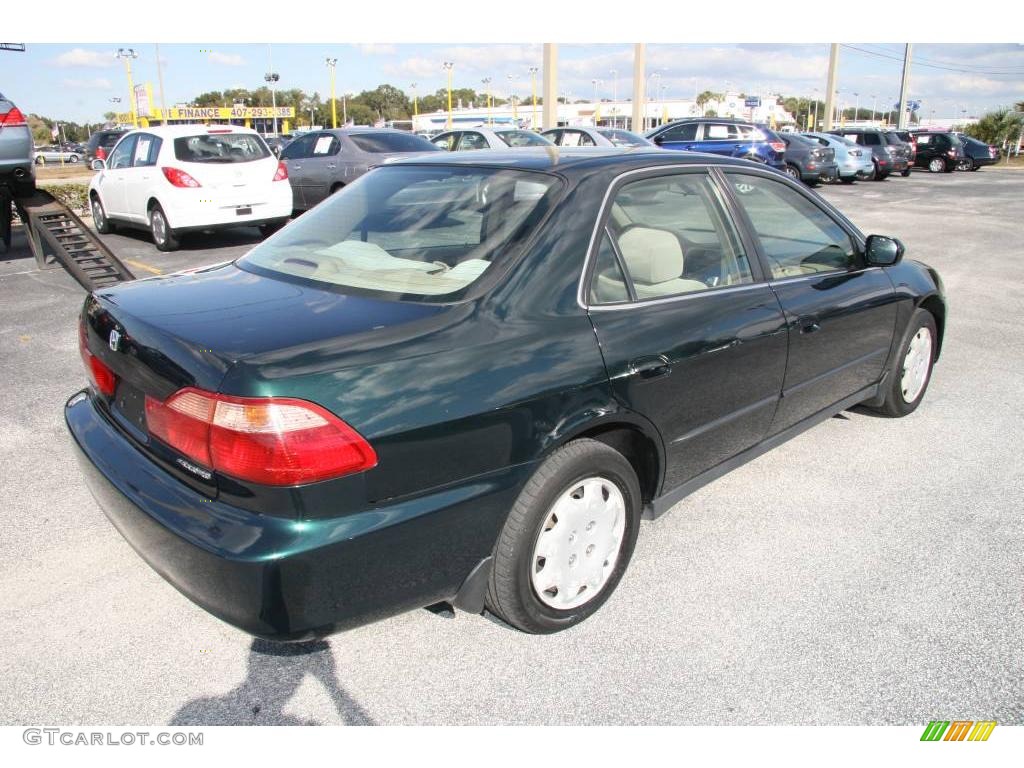 1999 Accord LX Sedan - Dark Emerald Pearl / Tan photo #5