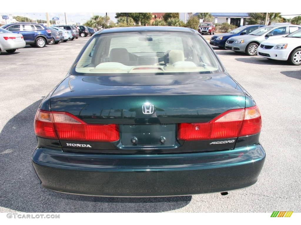 1999 Accord LX Sedan - Dark Emerald Pearl / Tan photo #6