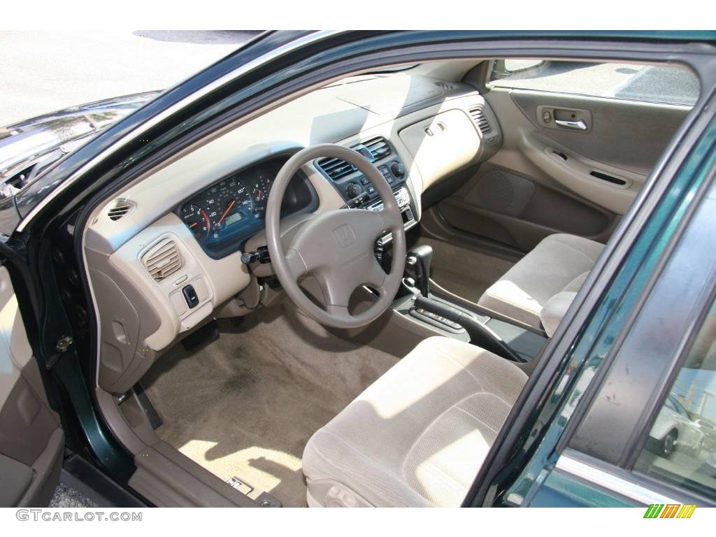 1999 Accord LX Sedan - Dark Emerald Pearl / Tan photo #8