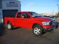 2007 Flame Red Dodge Ram 1500 Big Horn Edition Quad Cab 4x4  photo #3