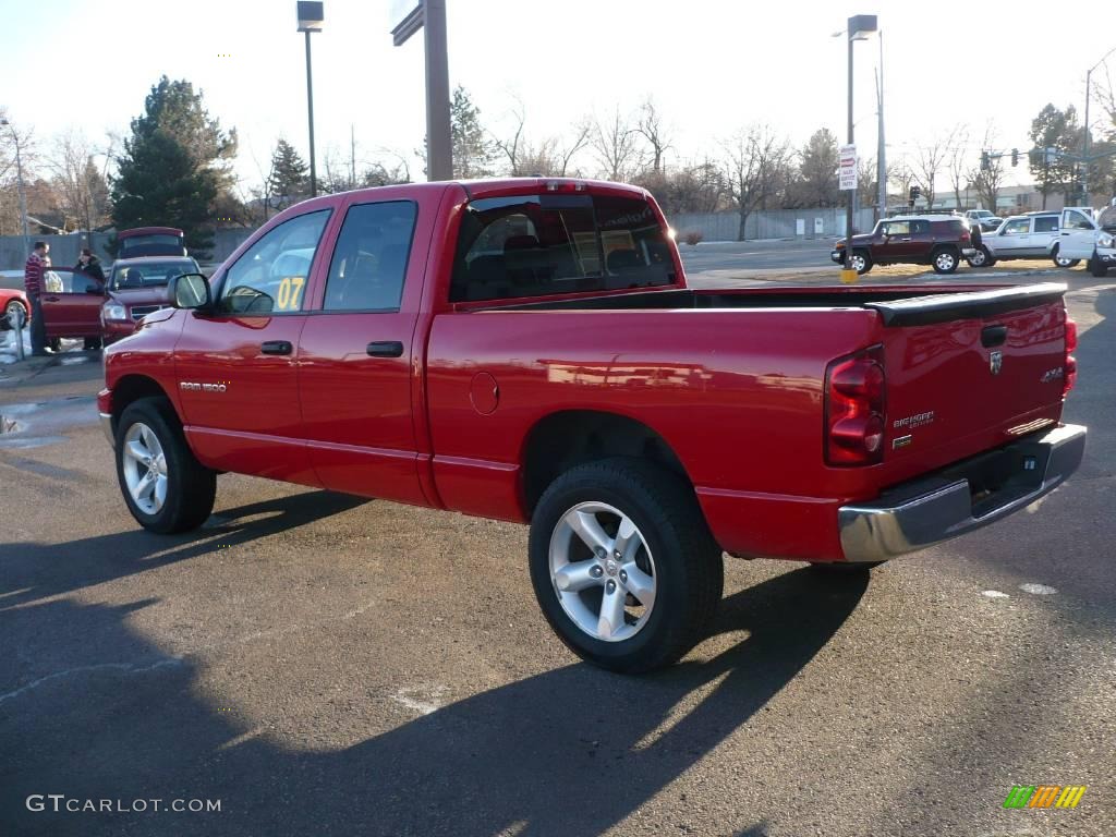 2007 Ram 1500 Big Horn Edition Quad Cab 4x4 - Flame Red / Medium Slate Gray photo #6