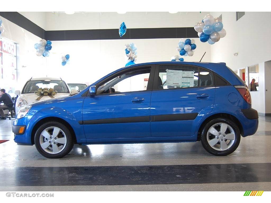 2009 Rio Rio5 SX Hatchback - Sapphire Blue / Gray photo #3