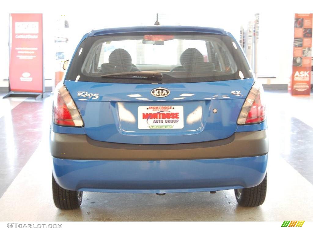 2009 Rio Rio5 SX Hatchback - Sapphire Blue / Gray photo #5