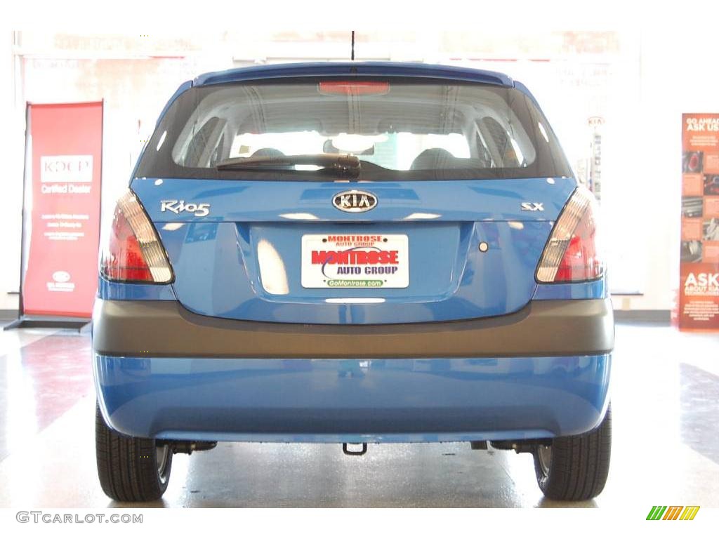 2009 Rio Rio5 SX Hatchback - Sapphire Blue / Gray photo #6