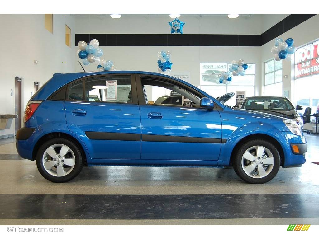 2009 Rio Rio5 SX Hatchback - Sapphire Blue / Gray photo #8