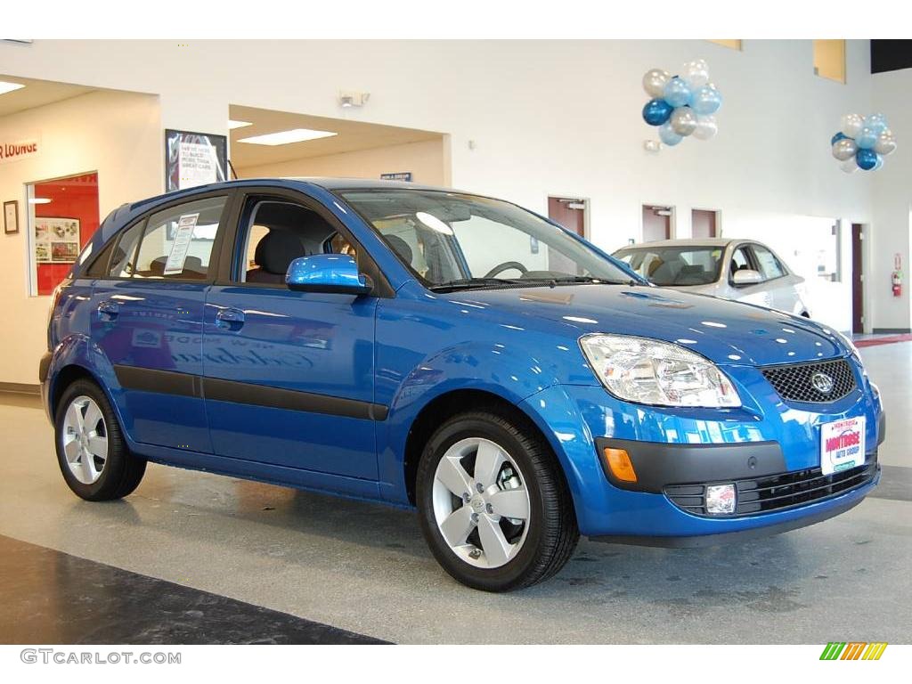2009 Rio Rio5 SX Hatchback - Sapphire Blue / Gray photo #9