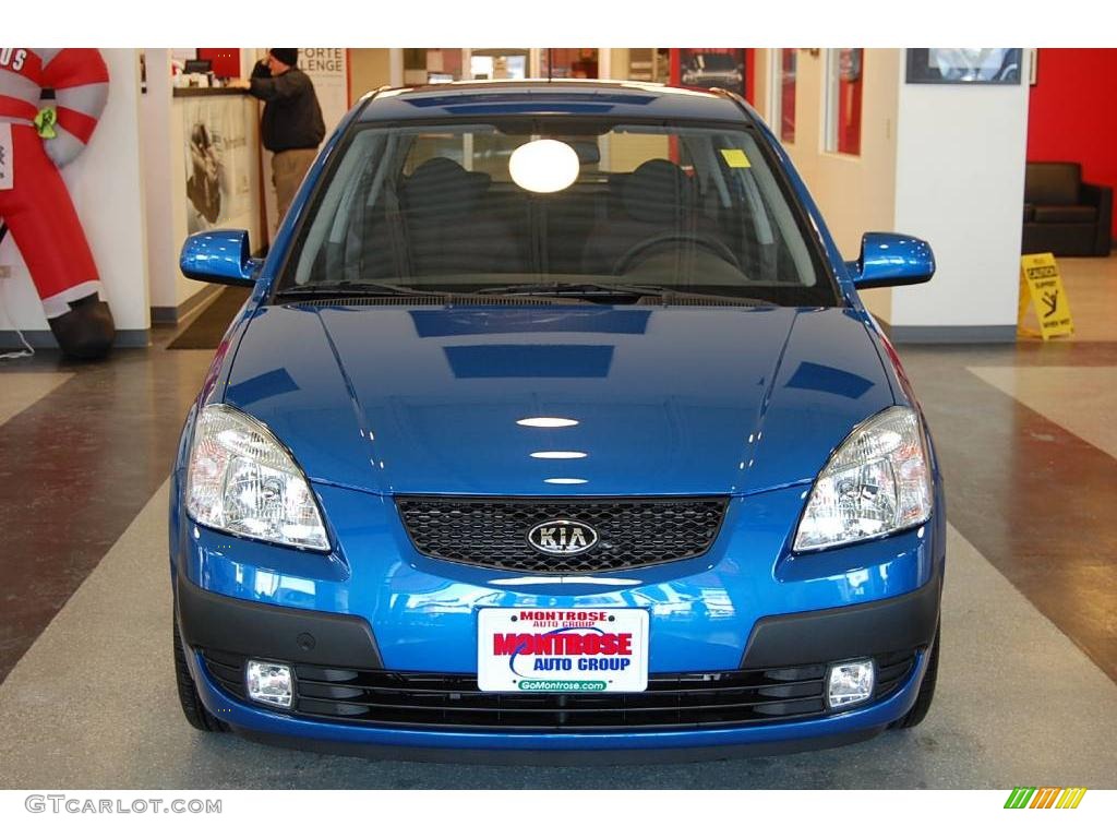 2009 Rio Rio5 SX Hatchback - Sapphire Blue / Gray photo #10