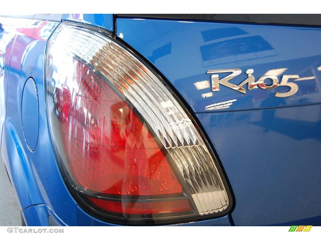 2009 Rio Rio5 SX Hatchback - Sapphire Blue / Gray photo #39