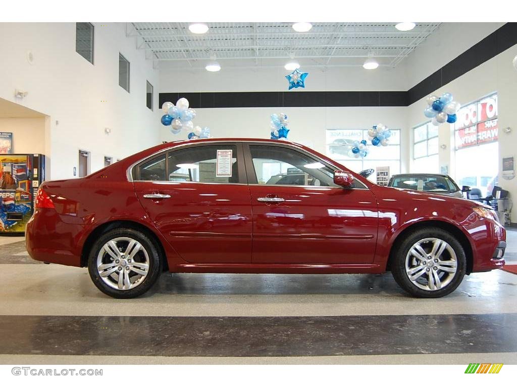 2009 Optima SX - Ruby Red / Black photo #8