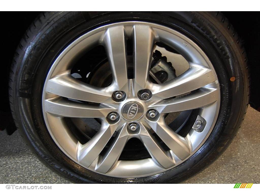 2009 Optima SX - Ruby Red / Black photo #26